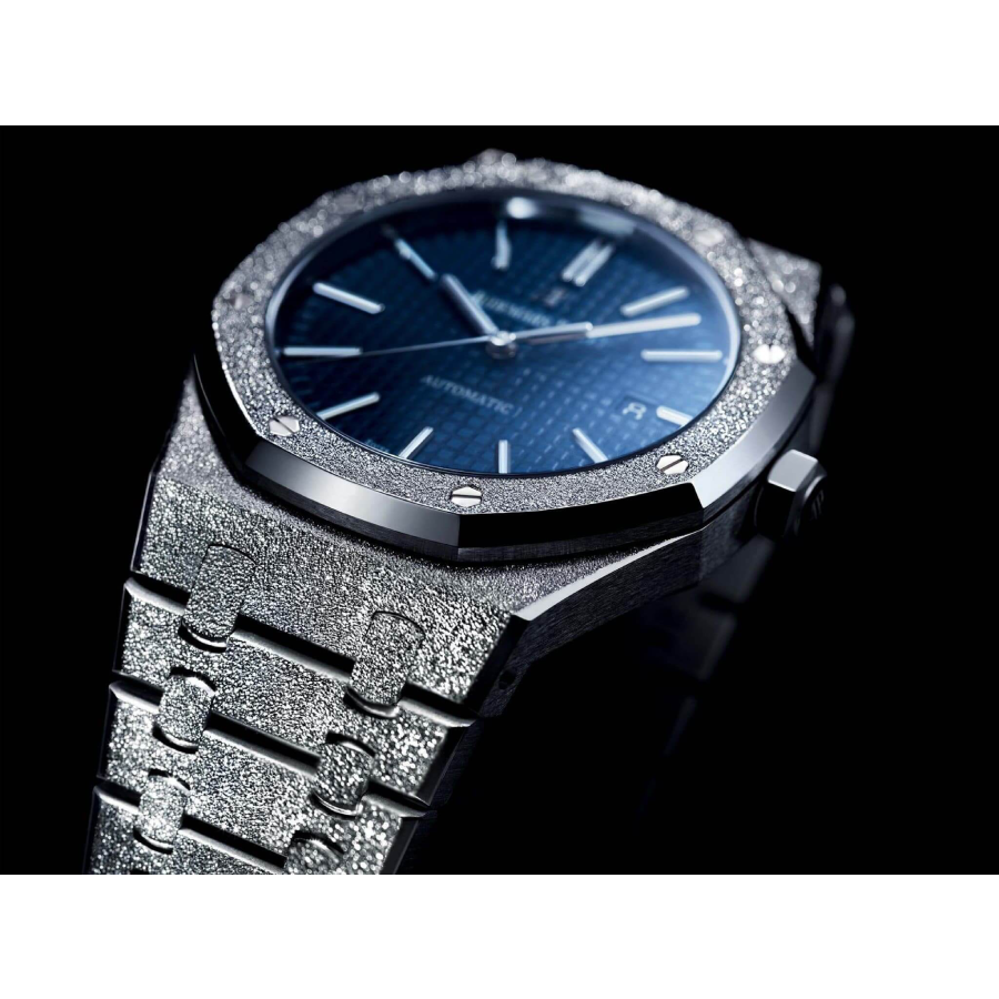 Trendsetting Audemars Piguet Royal Oak 67653BC.GG.1263BC.02 “Frosted” Blue Dial Collector’s Clone 1: 53