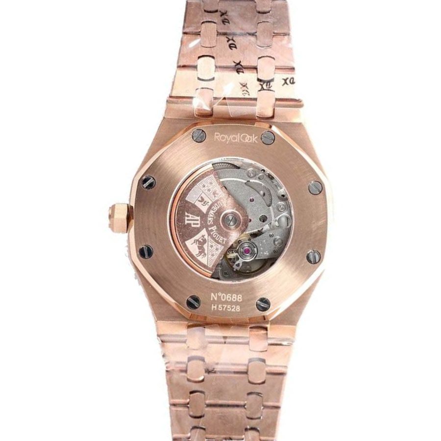 Minimalist Audemars Piguet Royal Oak AP160SF296 “Iced Out Rose Gold” Top Grade Replica 1010