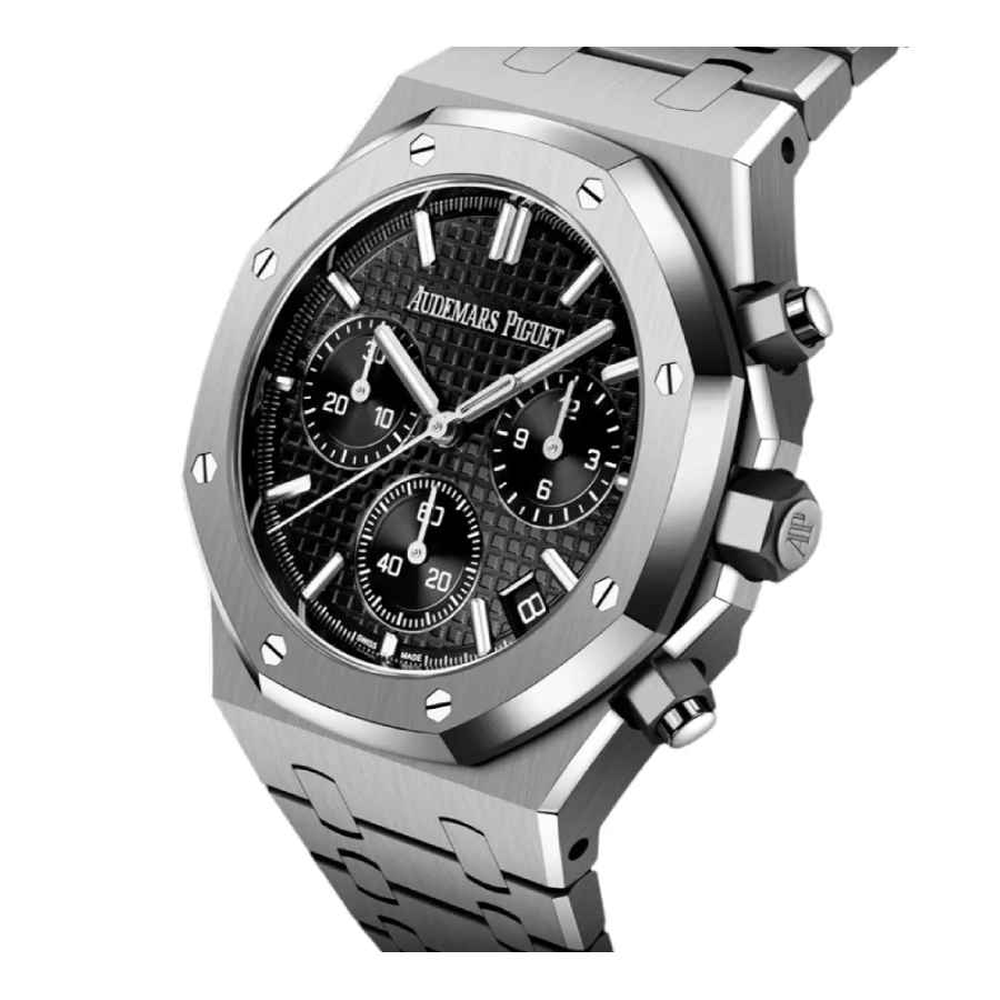 Sleek Audemars Piguet Royal Oak Chronograph 26240ST “Steel Black Dial” 56