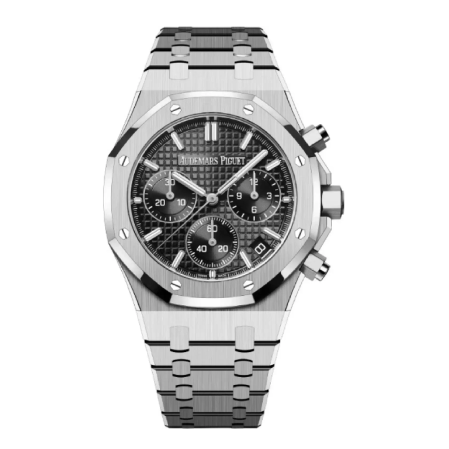 Sleek Audemars Piguet Royal Oak Chronograph 26240ST “Steel Black Dial” 56