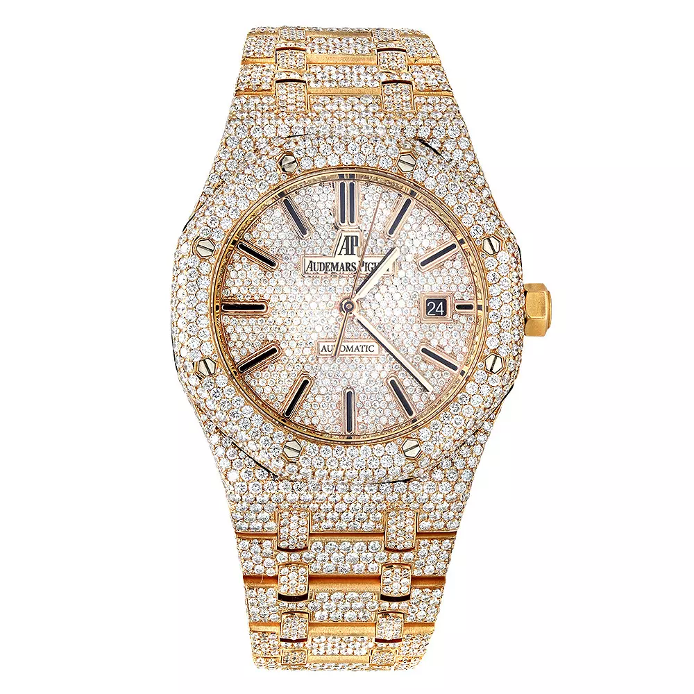 Snug Audemars Piguet Royal Oak Chronograph 26331BA “Iced Out Gold” Ultra Fine Replica 511