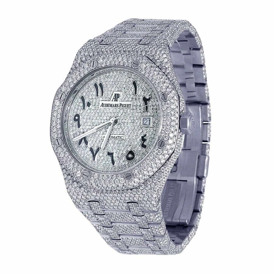 Comfortable Audemars Piguet Royal Oak “Iced Out” 15400ST.OO.1220ST.02 Authentic Replica Edition 998