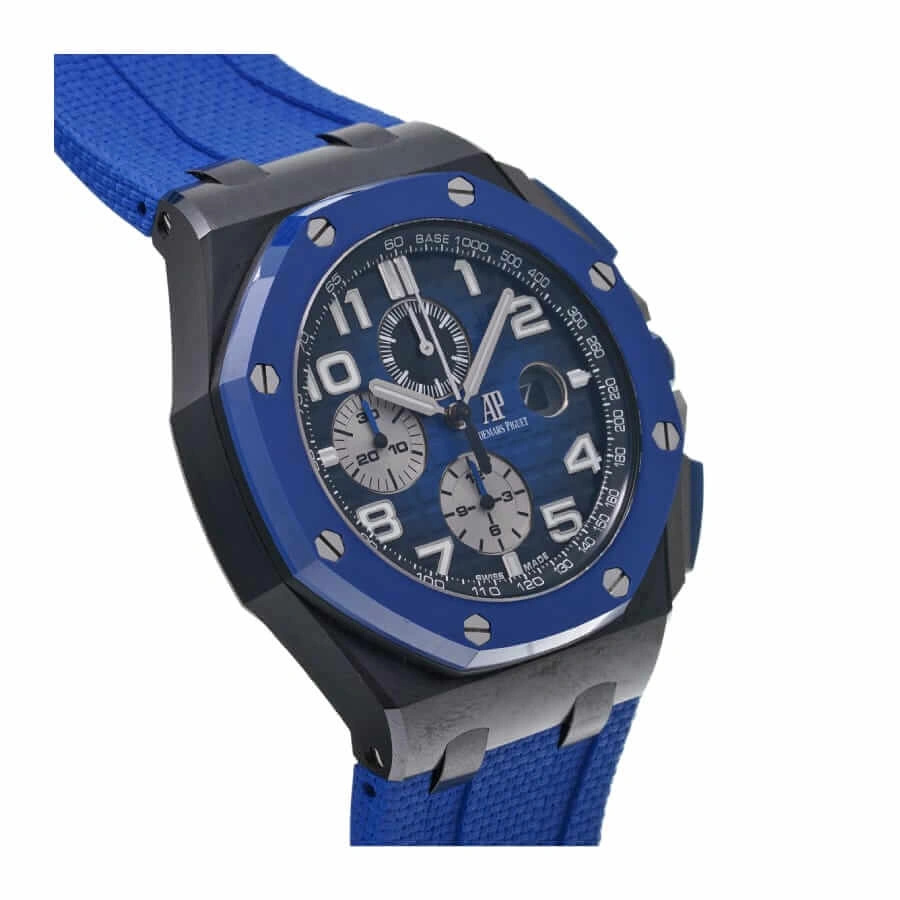 NewStyle Audemars Piguet Royal Oak Offshore Chronograph 26405CE.OO.A002CA.01 “Black & Blue” Near  Replica 132