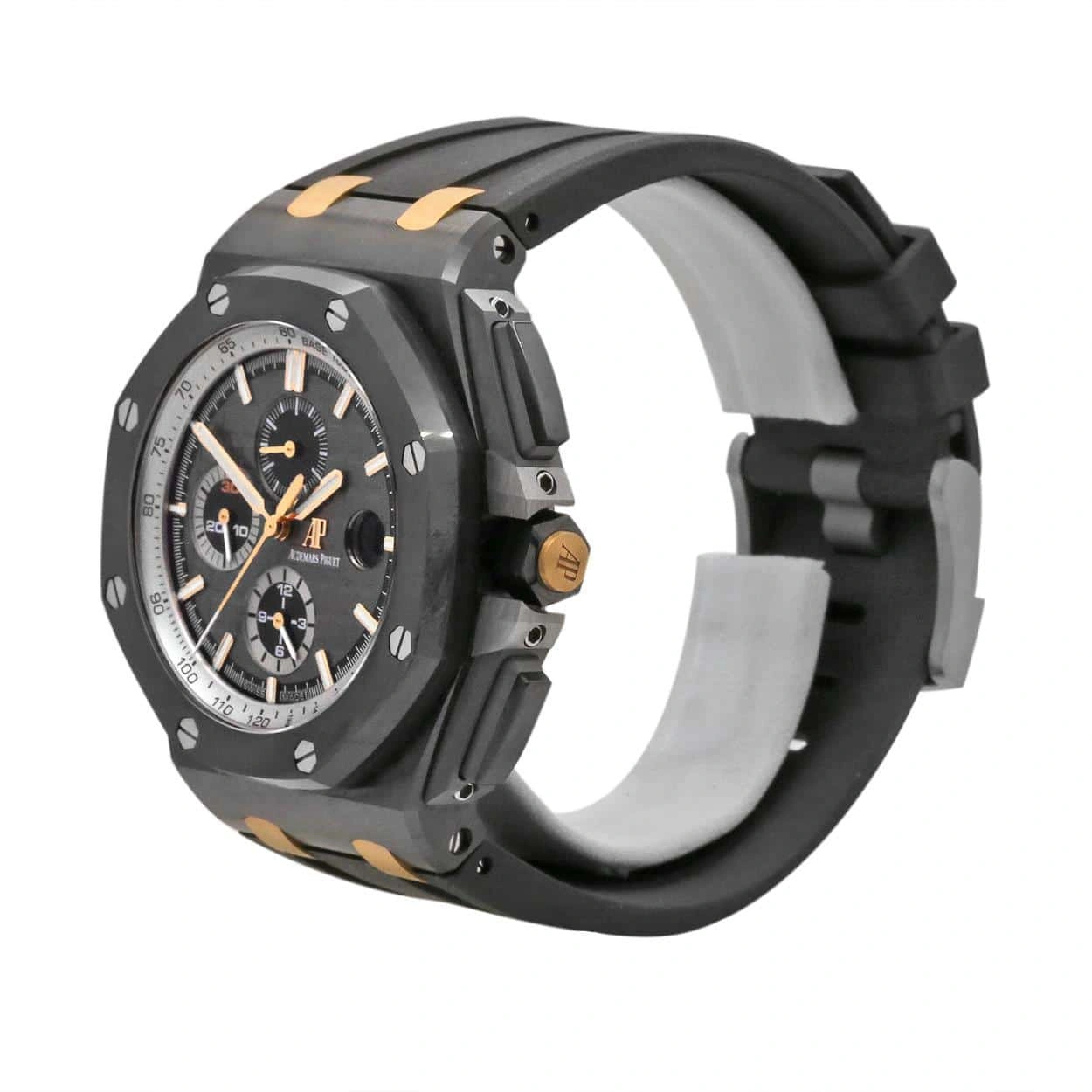 Fashionable Audemars Piguet Royal Oak Offshore Chronograph 26415CE.OO.A002CA.01 “Black Ceramic” Mirror Replica 1: 136