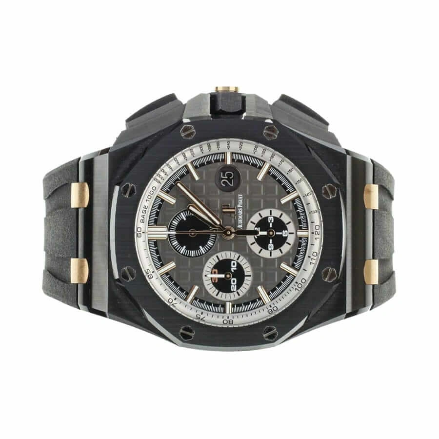 Fashionable Audemars Piguet Royal Oak Offshore Chronograph 26415CE.OO.A002CA.01 “Black Ceramic” Mirror Replica 1: 136