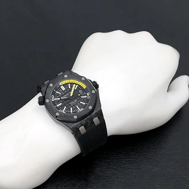 Vibrant Audemars Piguet Royal Oak Offshore Diver 15706AU “Forged Carbon” Perfect Clone Edition 137