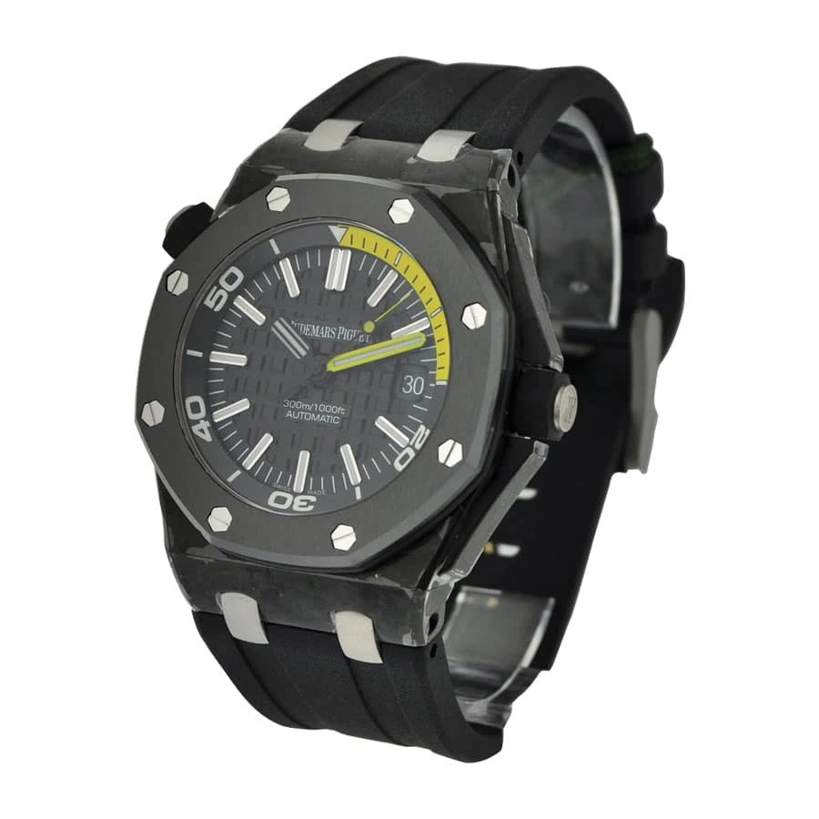 Vibrant Audemars Piguet Royal Oak Offshore Diver 15706AU “Forged Carbon” Perfect Clone Edition 137