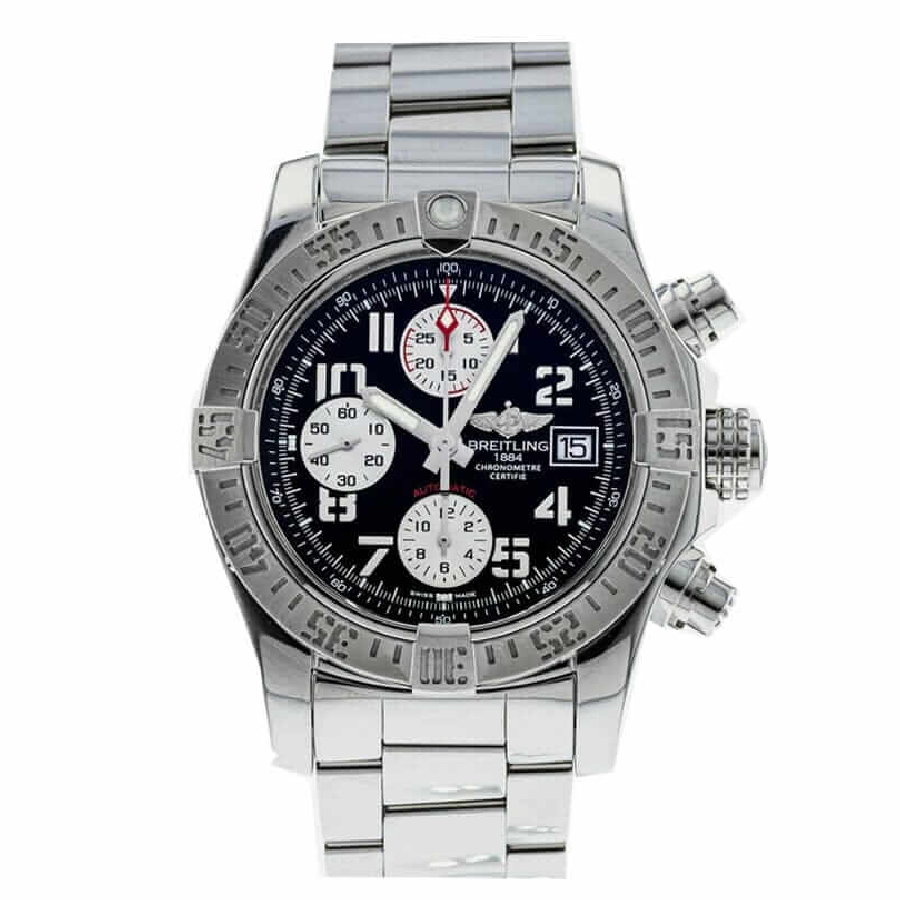 Breitling Super Avenger II A13370 “Black Dial”  Duplicate Edition Neat 170
