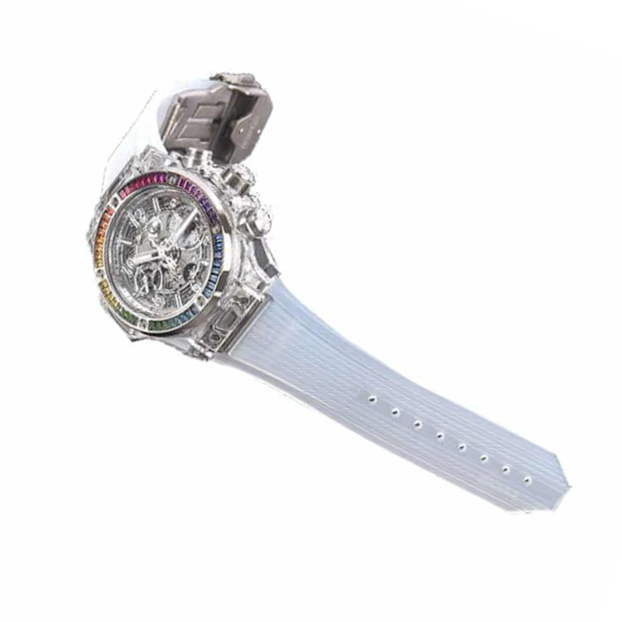Refined Hublot Big Bang Unico “Rainbow” Sapphire Case 411.JX.4803.RT.4099 True to  Copy 1019