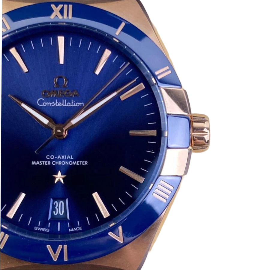 Omega Constellation Blue Strap 131.53.39.20.08.001 Near  Replica ComfortFit 251