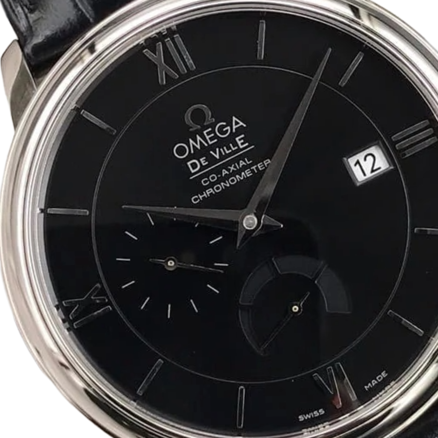 Compact Omega De Ville Black Dial 424.13.40.21.01.001 Super Clone Edition 260