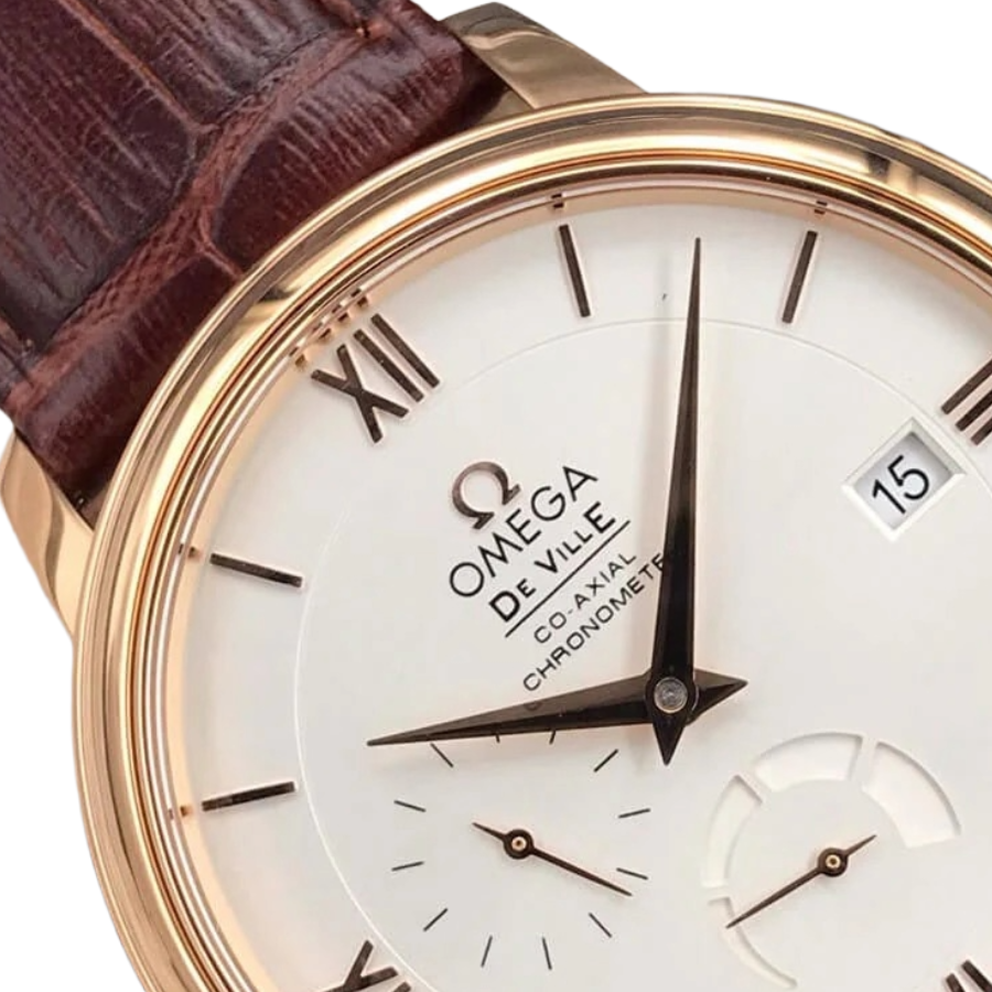 Omega De Ville Brown Leather Strap 424.53.40.21.02.001 Top Replica 1: Neat 264