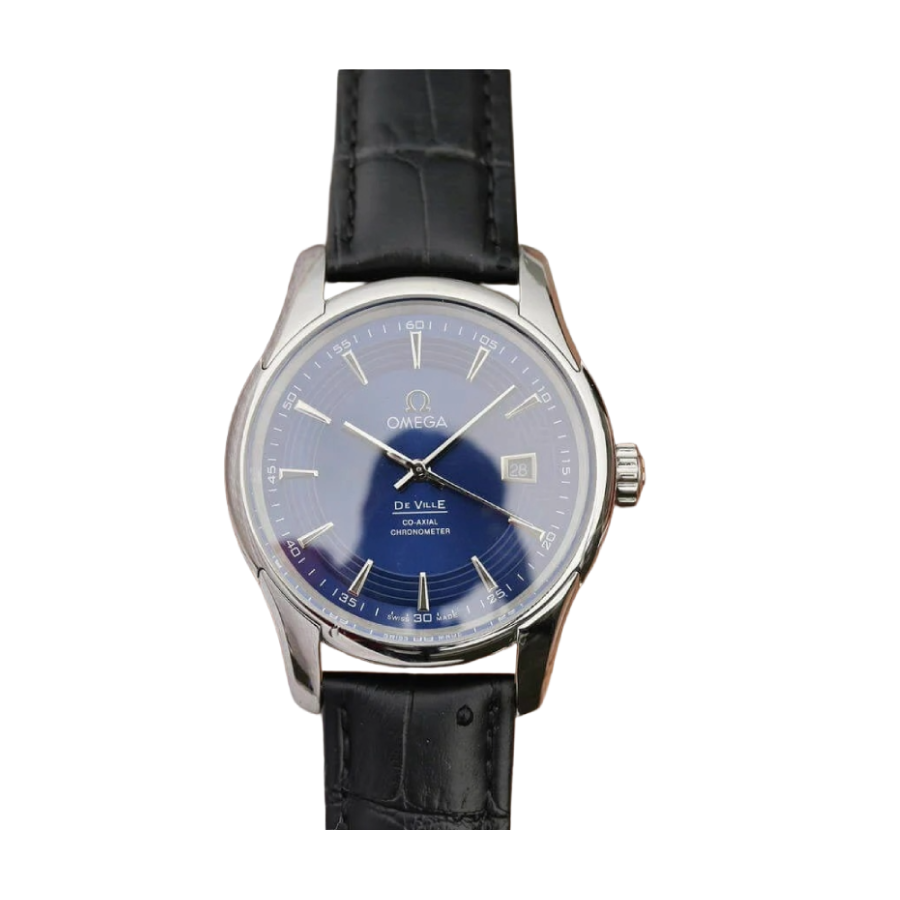 Comfortable Omega De Ville Dark Blue Dial 431.33.41.21.03.001 Perfect Clone Edition 258