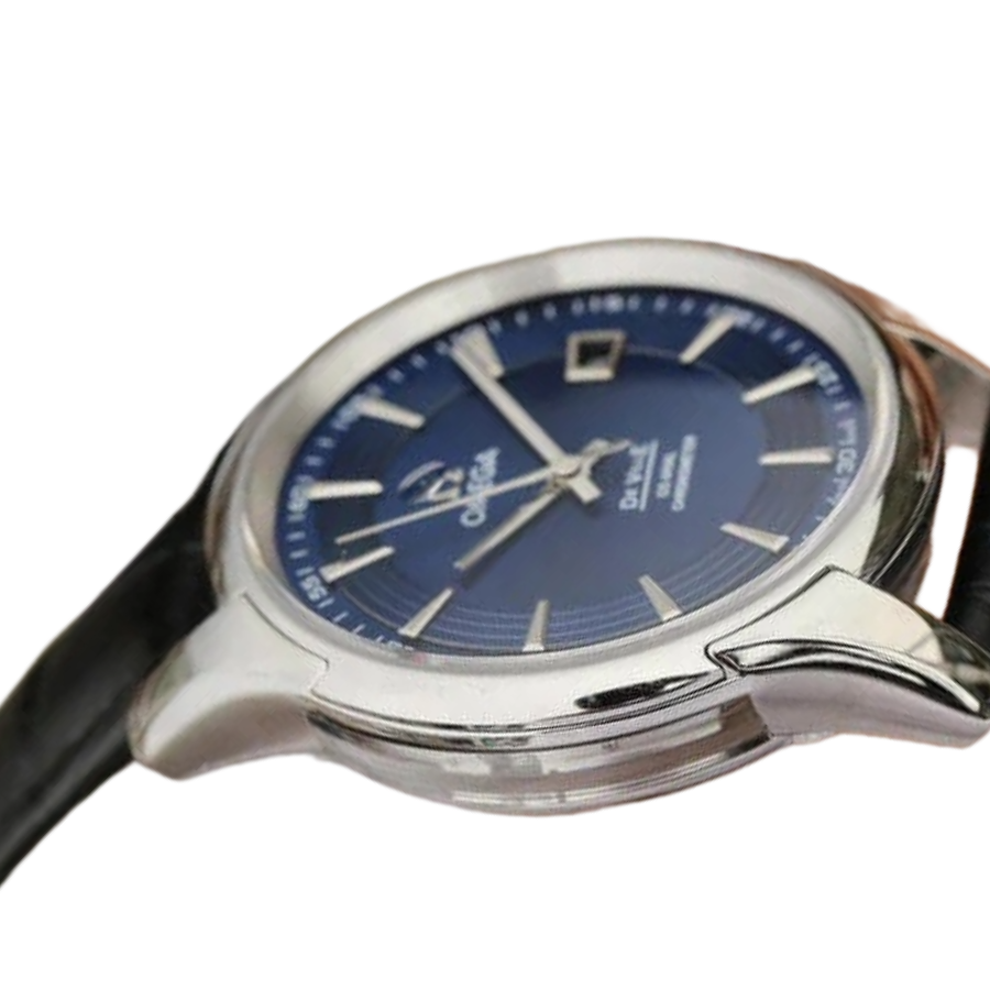 Comfortable Omega De Ville Dark Blue Dial 431.33.41.21.03.001 Perfect Clone Edition 258