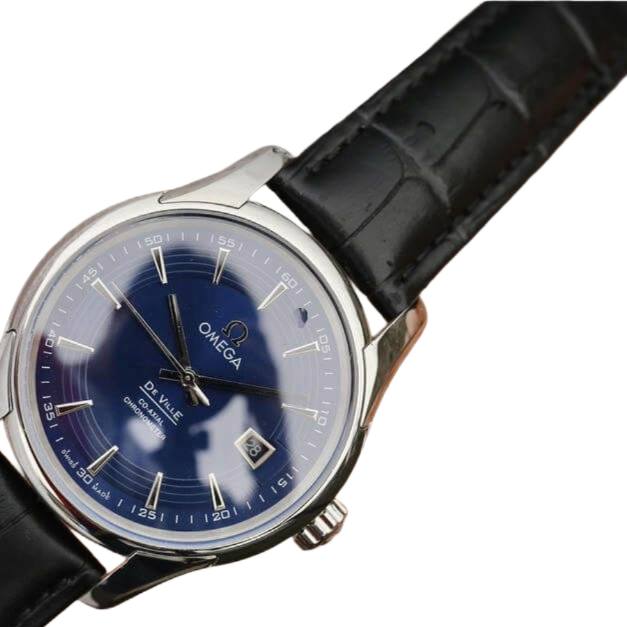 Comfortable Omega De Ville Dark Blue Dial 431.33.41.21.03.001 Perfect Clone Edition 258