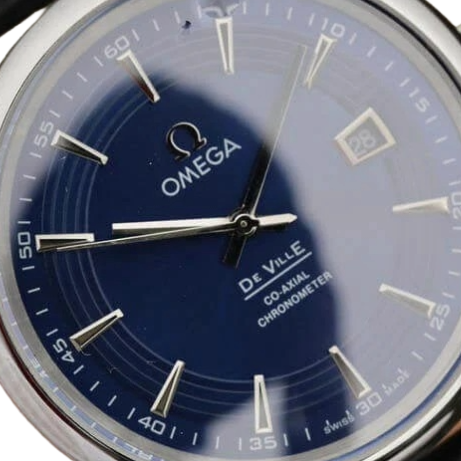 Comfortable Omega De Ville Dark Blue Dial 431.33.41.21.03.001 Perfect Clone Edition 258