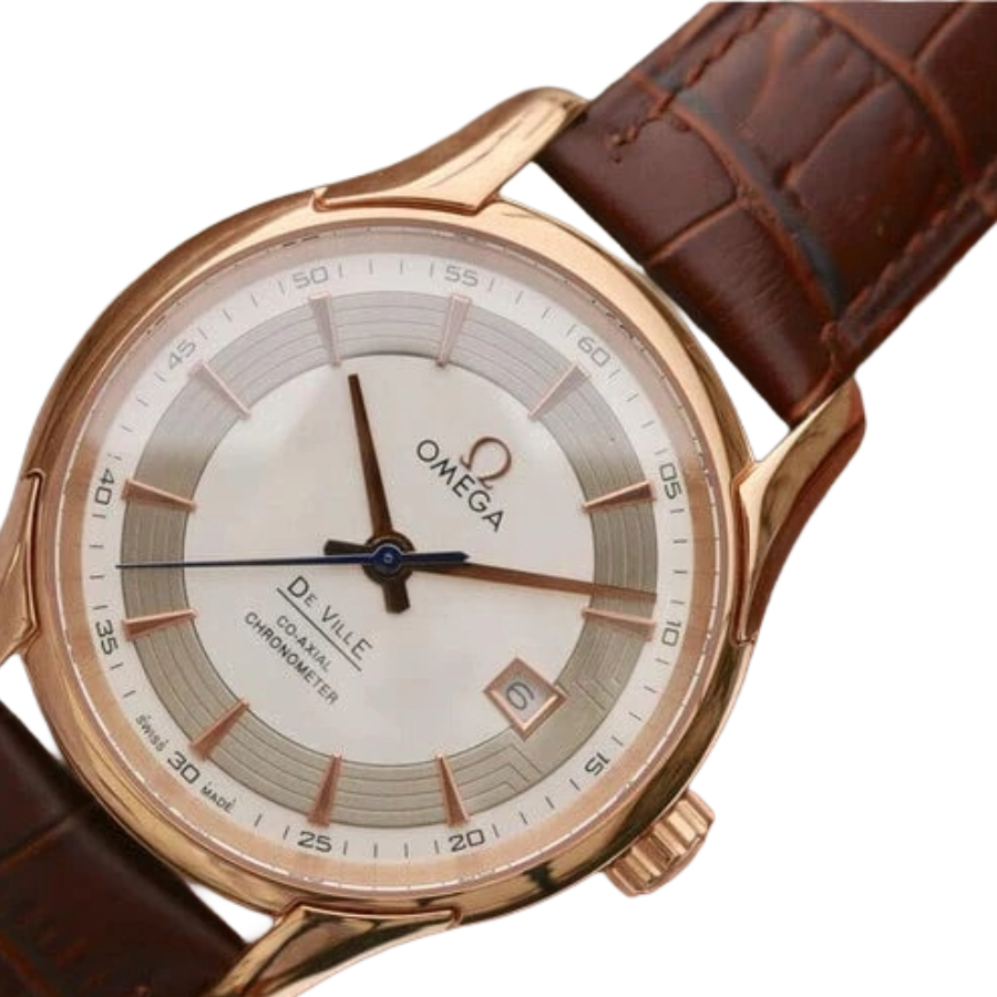 TopPick Omega De Ville Rose Gold Case 431.63.41.21.02.001 Swiss Super Clone 267