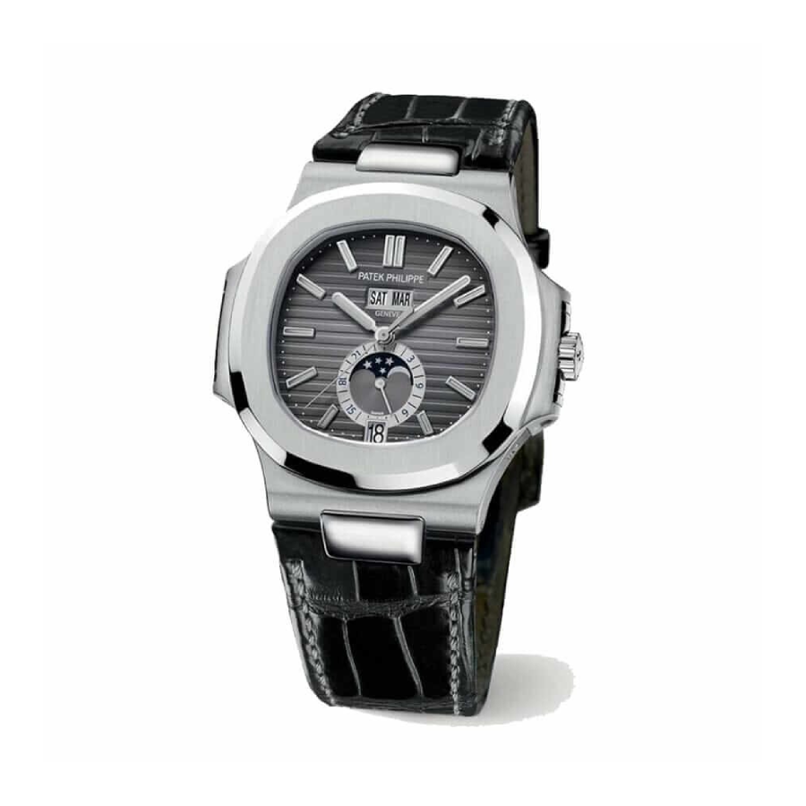 SmoothTexture Patek Philippe Annual Calendar Chronograph 5960P-016 “Platinum Grey Dial” Deluxe Replica Edition 342