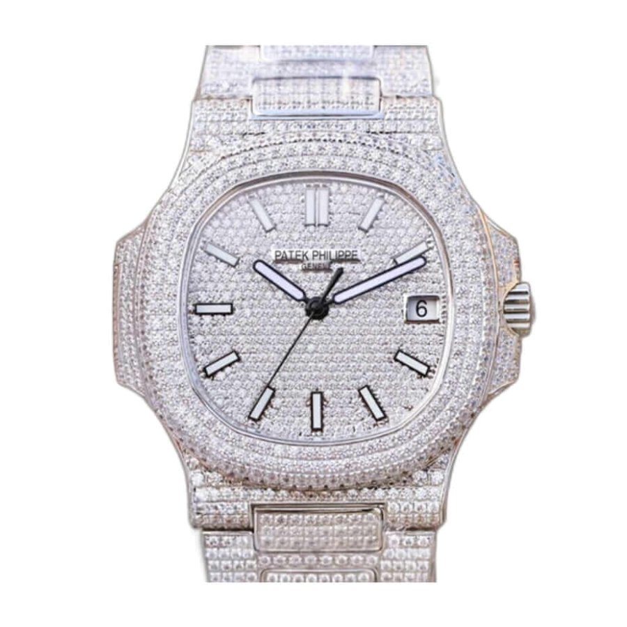 Thermal Patek Philippe Aquanaut 5168G “Jumbo” White Gold Deluxe Clone 1: 344