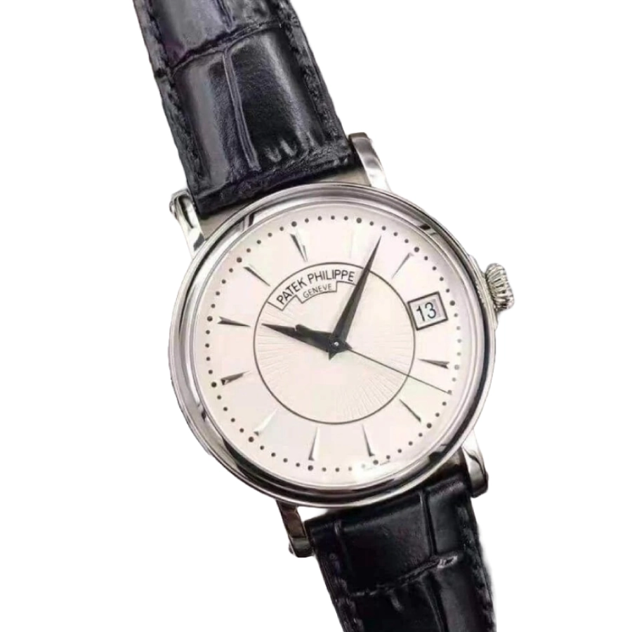Patek Philippe Calatrava 5153G-010 “White Gold Officer’s Case” Authentic Clone 1: Bold 352