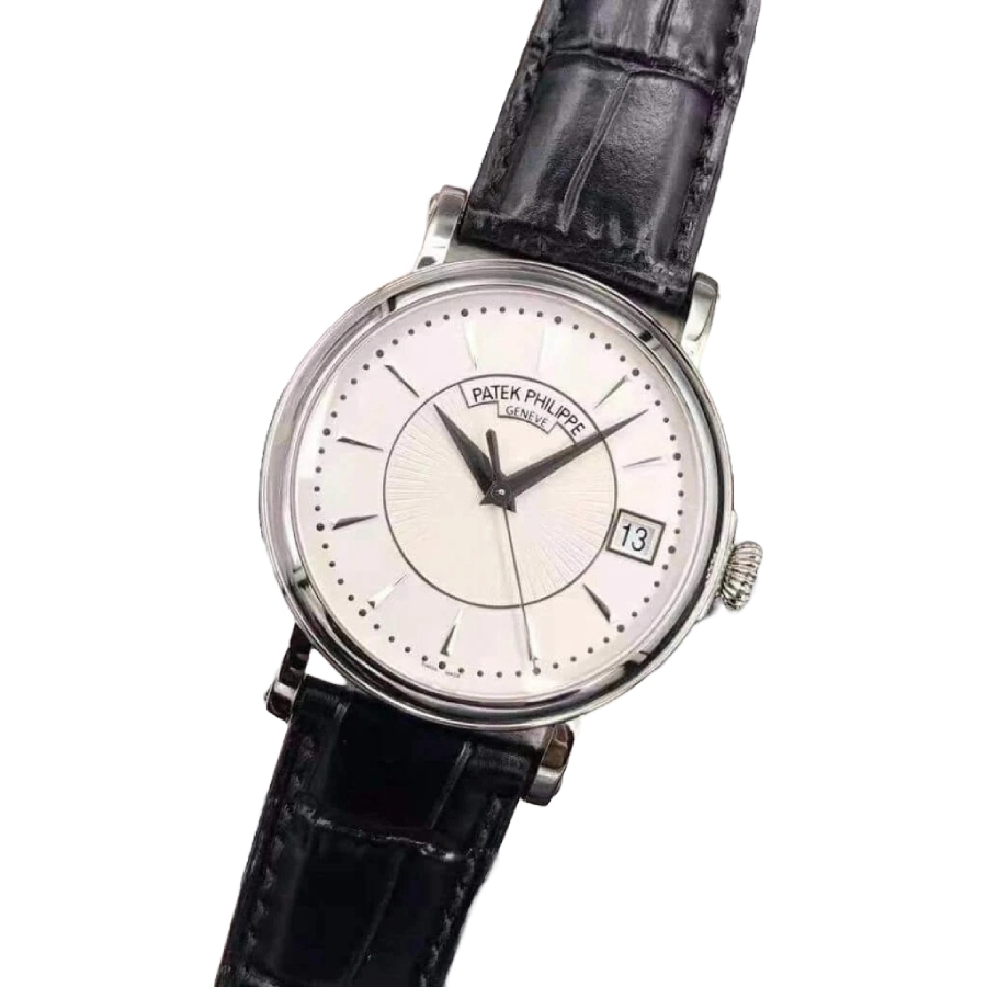 Patek Philippe Calatrava 5153G-010 “White Gold Officer’s Case” Authentic Clone 1: Bold 352