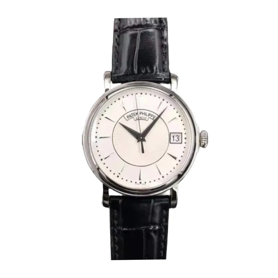 Patek Philippe Calatrava 5153G-010 “White Gold Officer’s Case” Authentic Clone 1: Bold 352