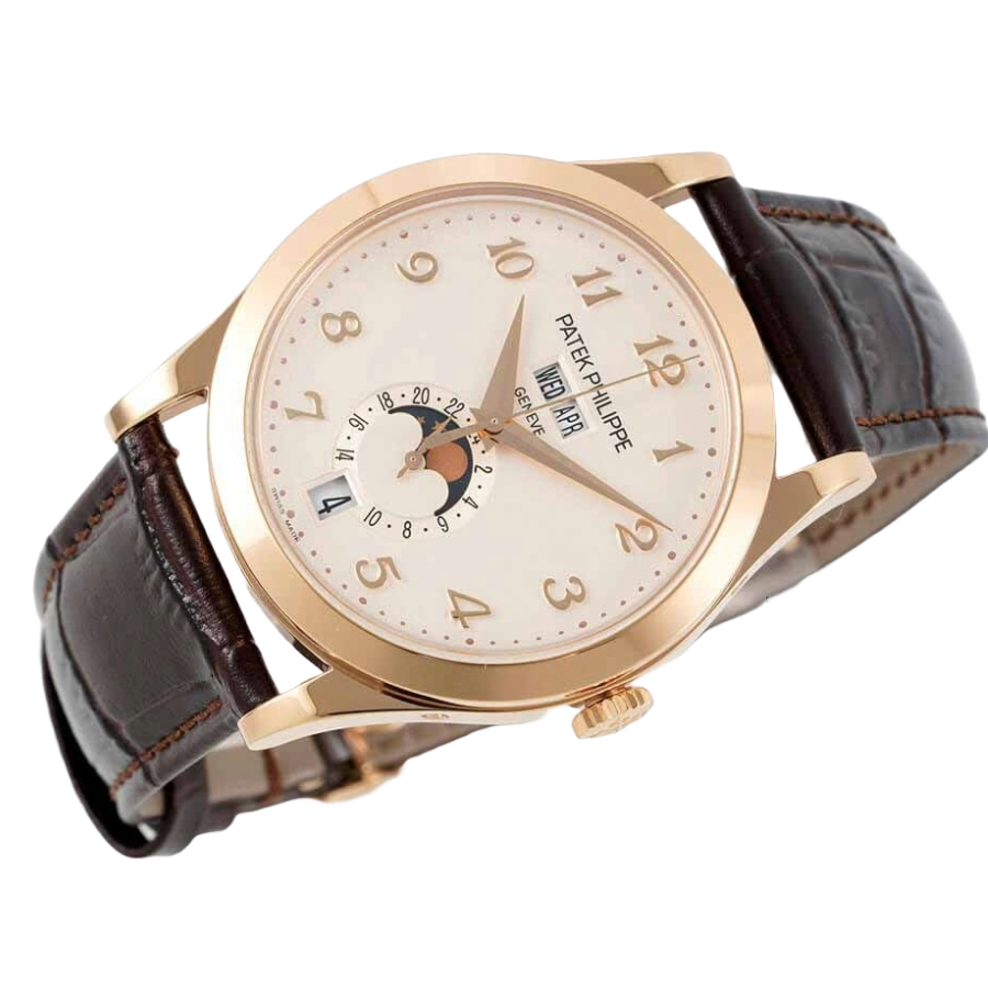 Patek Philippe Complications 5396R-012 “Rose Gold Silvery Dial”  Replica 1: Stretchable 376