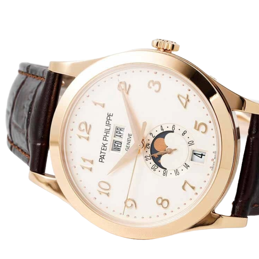 Patek Philippe Complications 5396R-012 “Rose Gold Silvery Dial”  Replica 1: Stretchable 376
