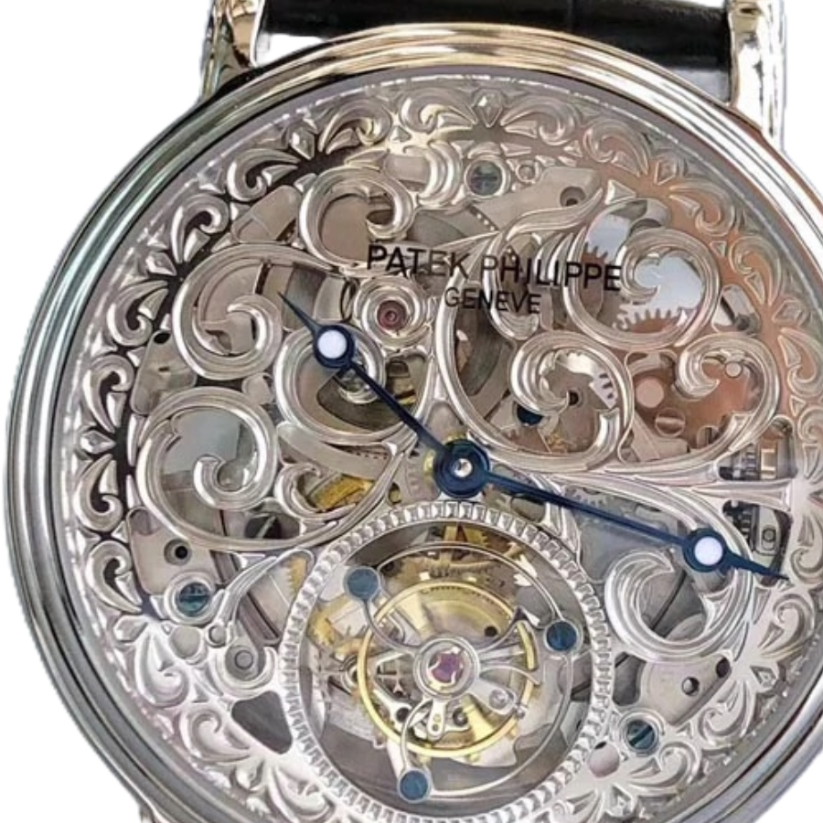 WaterResistant Patek Philippe Grand Complications P83000 Tourbillon Silver Dial Perfect Clone Quality 374