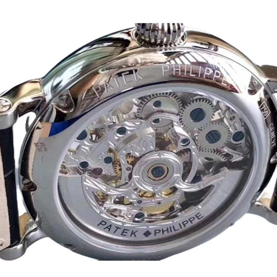 WaterResistant Patek Philippe Grand Complications P83000 Tourbillon Silver Dial Perfect Clone Quality 374