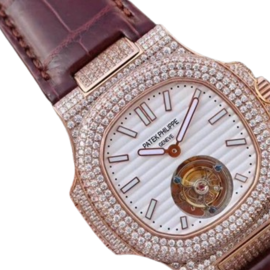 Patek Philippe Nautilus 5711 Tourbillon “Jumbo” Rose Gold Top Grade Clone 1: EasyCare 393