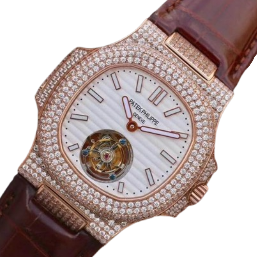 Patek Philippe Nautilus 5711 Tourbillon “Jumbo” Rose Gold Top Grade Clone 1: EasyCare 393