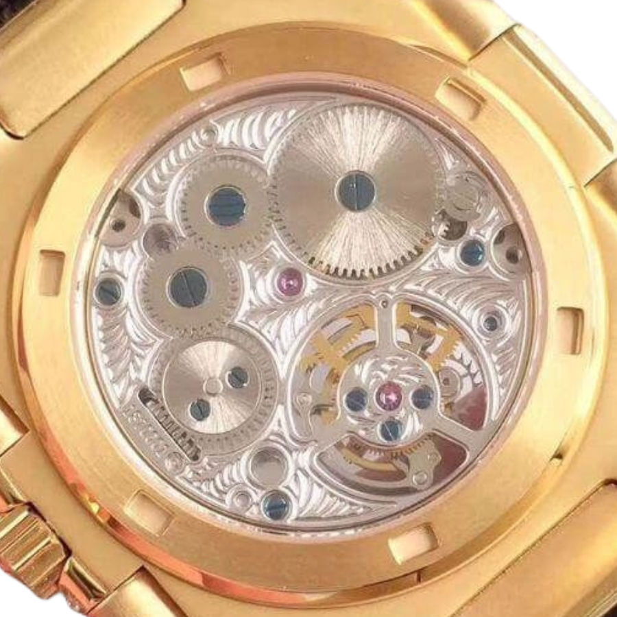 Patek Philippe Nautilus 5711 Tourbillon “Jumbo” Yellow Gold Dial Signature Replica 1: Durable 397