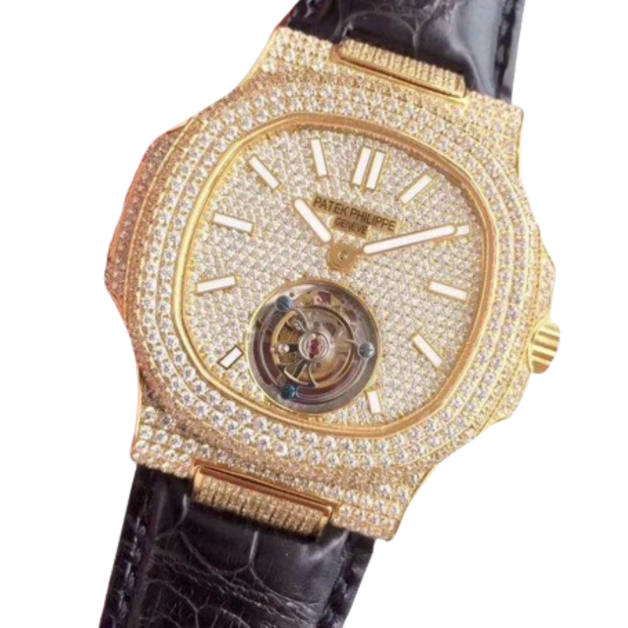 Patek Philippe Nautilus 5711 Tourbillon “Jumbo” Yellow Gold Dial Signature Replica 1: Durable 397