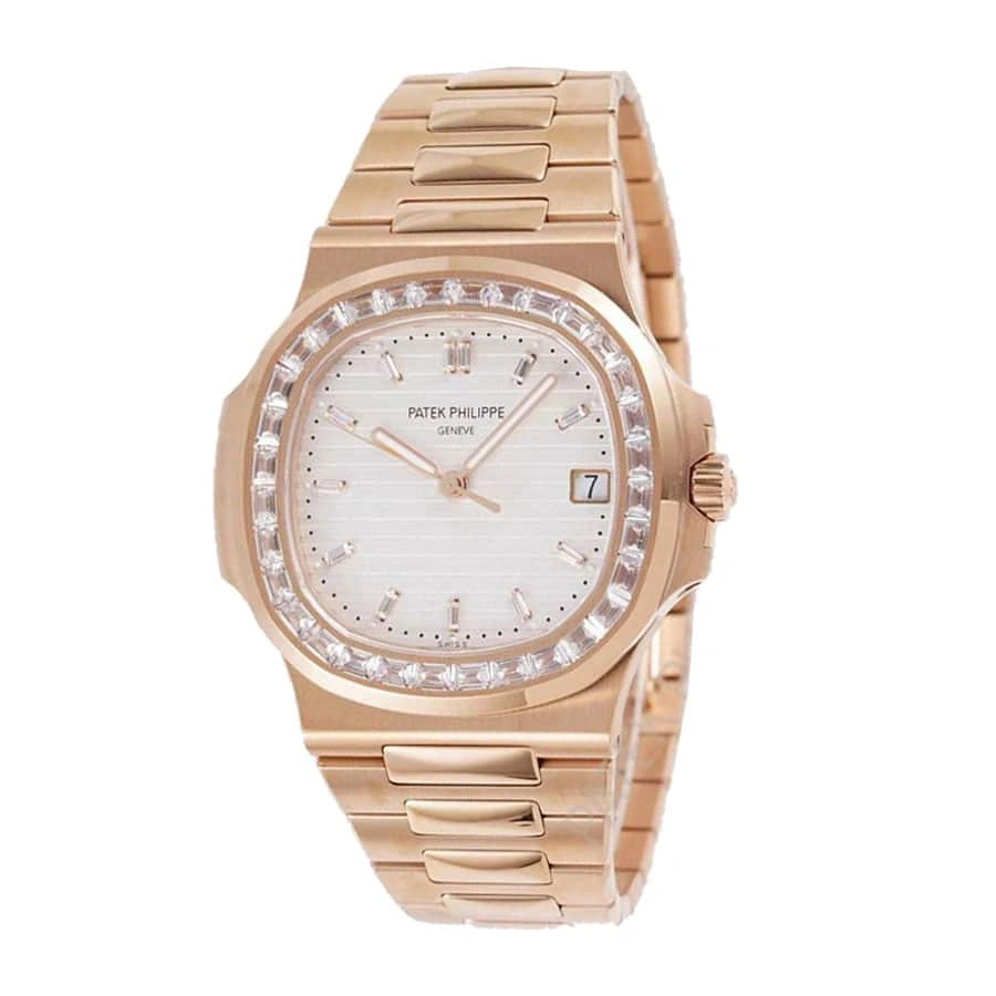 Tailored Patek Philippe Nautilus 7122 1R-001 “Rose Gold Diamond” Superior Copy 1: 1044