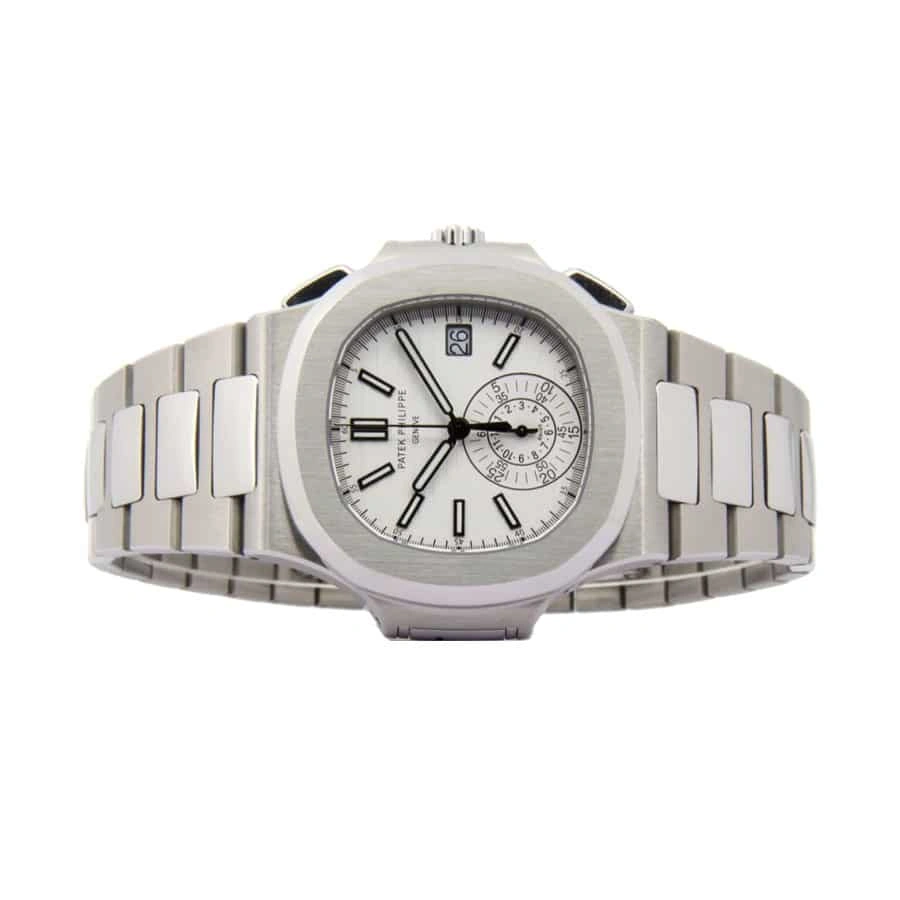 Patek Philippe Nautilus Chronograph 5980 1A-019 “White Dial” Precision Clone Supportive 428