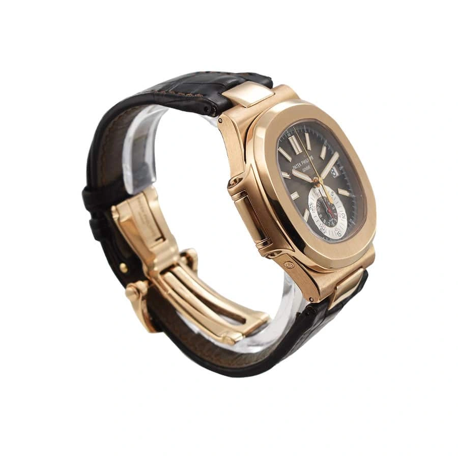 Patek Philippe Nautilus Chronograph Flyback 5980R-001 “Rose Gold”  Super Clone Original 434