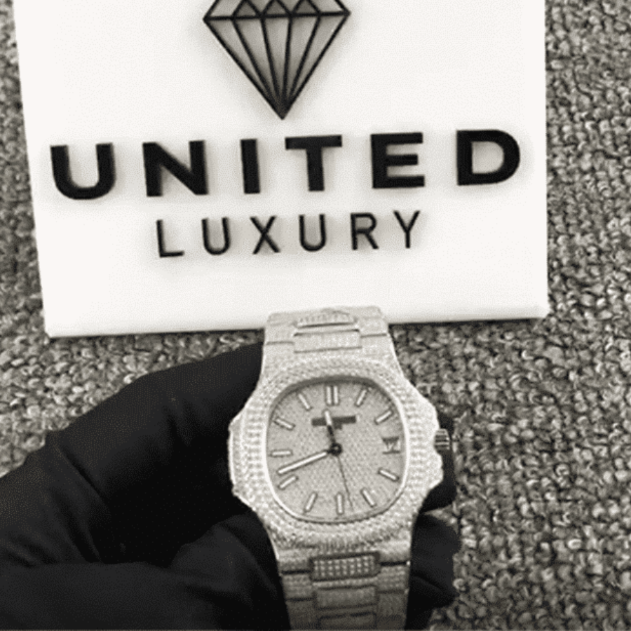 Patek Philippe Nautilus “Iced Out” 5719 10G Authentic Copy 1: GoAnywhere 1036