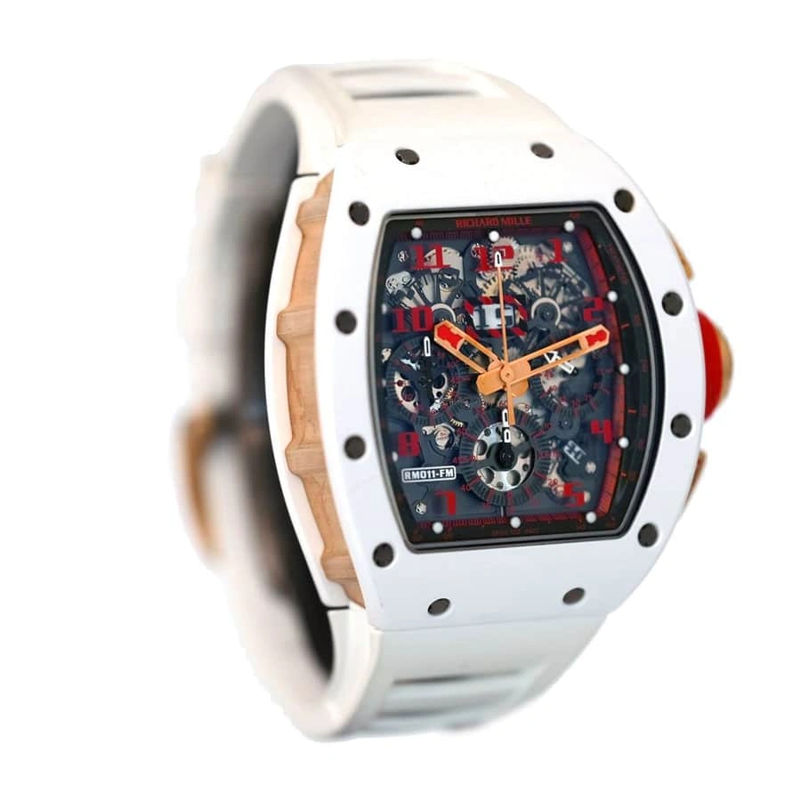 MultiPurpose Richard Mille RM 011 White Demon Chronograph Ultimate Clone Quality 448