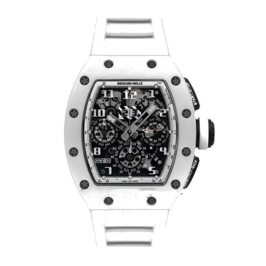 Vibrant Richard Mille RM 011 “White Ghost” Chronograph Precision Replica Edition 451