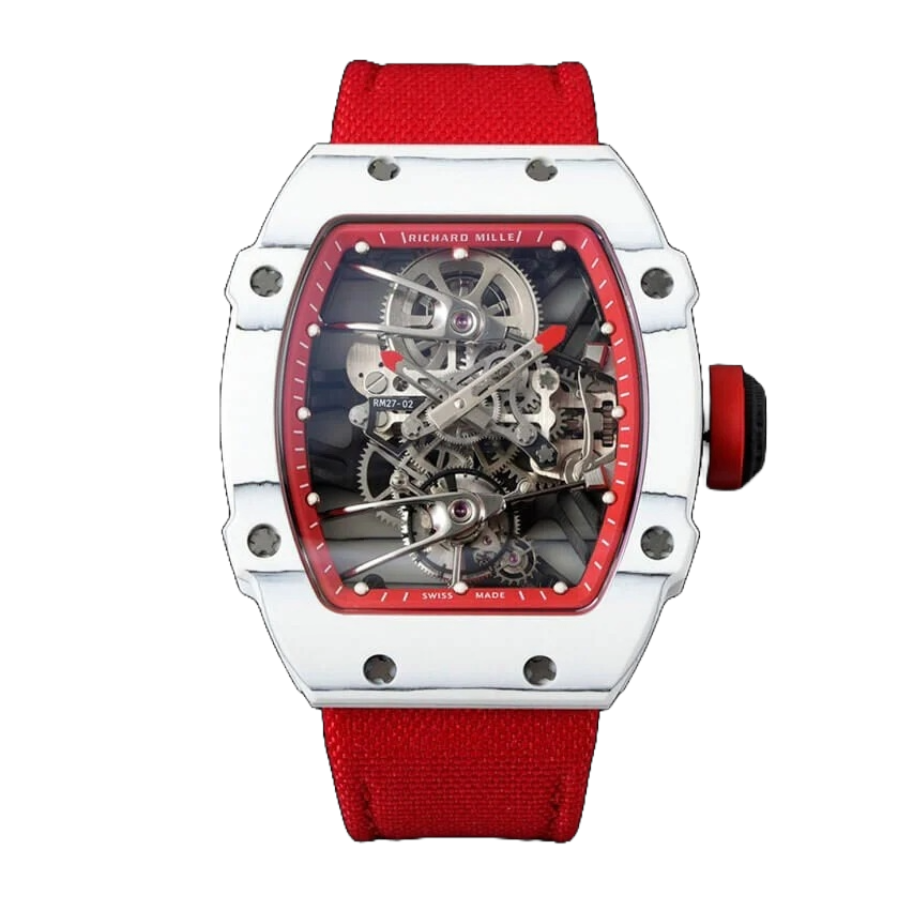 Original Richard Mille RM 27-02 Tourbillon “Rafael Nadal” Red Masterpiece Replica 473