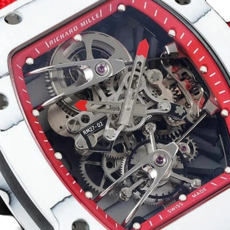 Original Richard Mille RM 27-02 Tourbillon “Rafael Nadal” Red Masterpiece Replica 473
