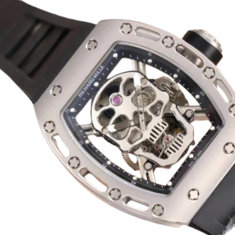 Richard Mille RM 52-01 Tourbillon “Skull” Grey Exclusive Clone Edition ZipUp 488