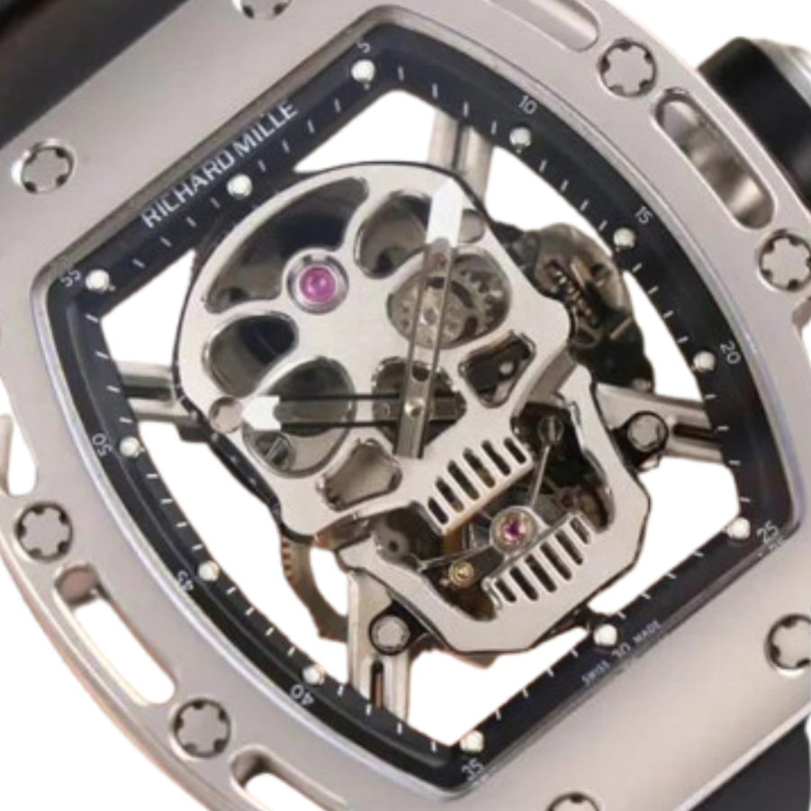 Richard Mille RM 52-01 Tourbillon “Skull” Grey Exclusive Clone Edition ZipUp 488