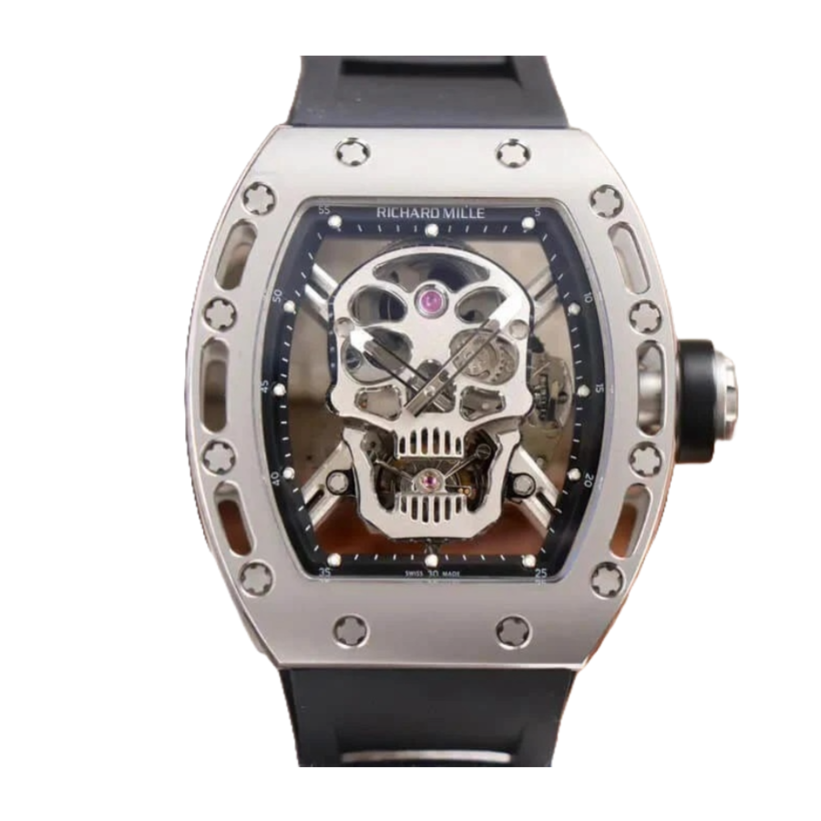 Richard Mille RM 52-01 Tourbillon “Skull” Grey Exclusive Clone Edition ZipUp 488