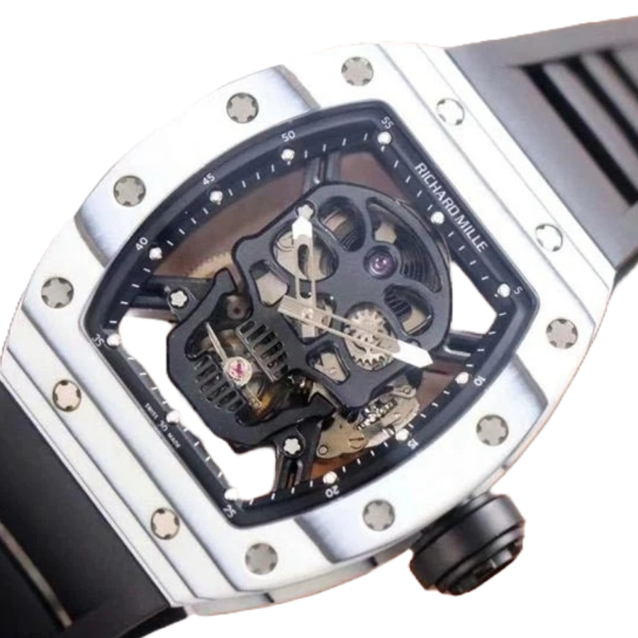 FlexibleFit Richard Mille RM 52-01 Tourbillon “Skull” White True Replica 1: 490