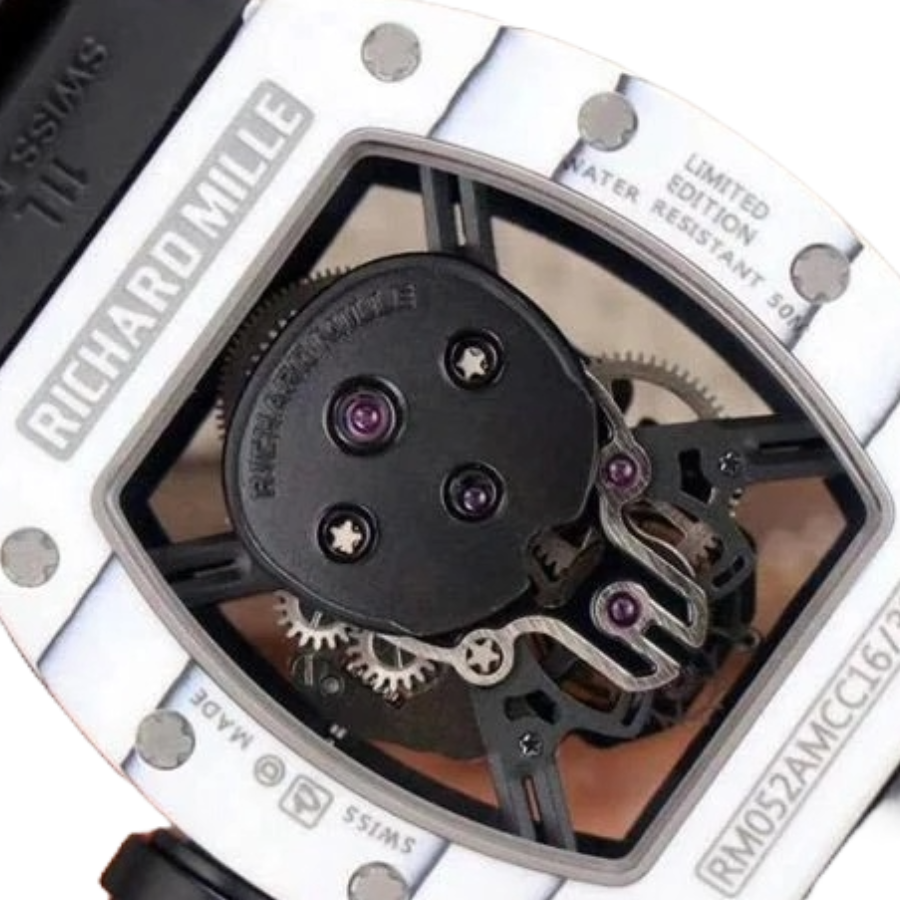 FlexibleFit Richard Mille RM 52-01 Tourbillon “Skull” White True Replica 1: 490