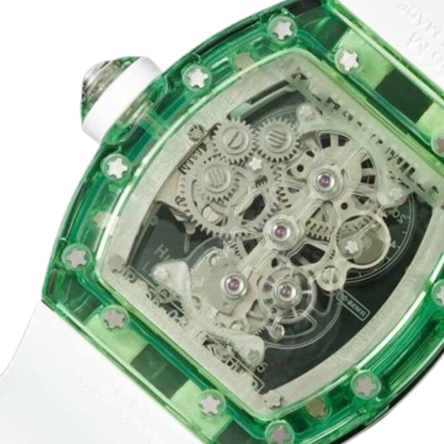Richard Mille RM 56-01 Tourbillon Green Transparent Superior Replica Affordable 494