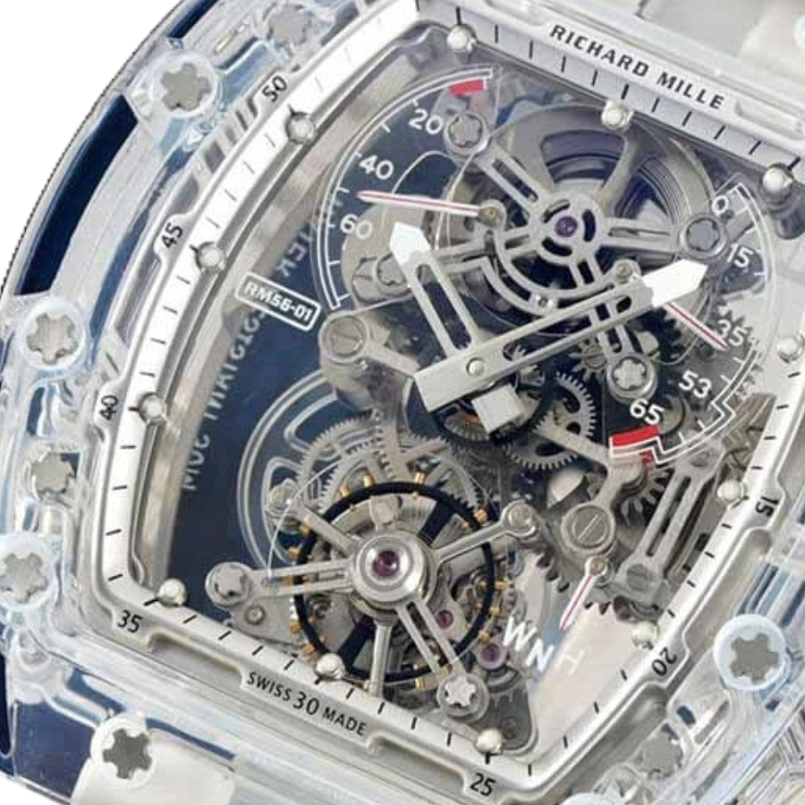 FlexibleFit Richard Mille RM 56-01 Tourbillon Transparent Authentic Clone 1: 496