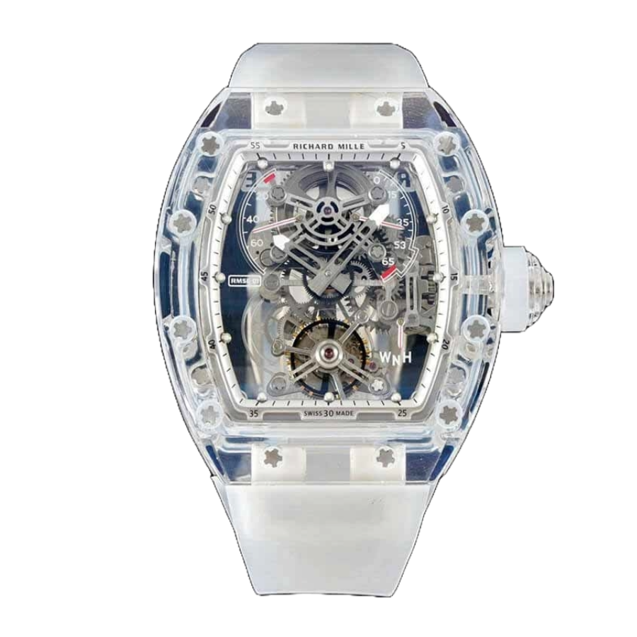 FlexibleFit Richard Mille RM 56-01 Tourbillon Transparent Authentic Clone 1: 496